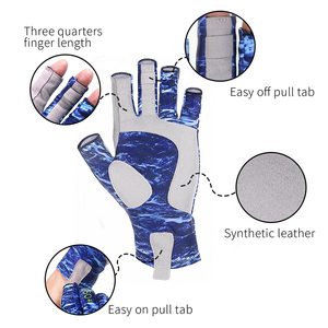 Fishing <b>Gloves</b> Different Sizes for All Best Selling Professional High Quality Comfortable Outdoor Polyester Non-Slip Waterproof - Product Image 2