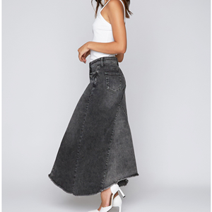 Women <b>Pleated</b> Maxi <b>Skirt</b> High Waist Flowy <b>Long</b> <b>Skirt</b> Summer Casual Wholesale - Product Image 3