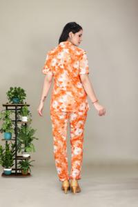 Ensemble coordonné imprimé écologique pour femme, extensible dans les quatre sens, col rond, deux pièces, respirant, décontracté, pour l'extérieur, grandes tailles - Product Image 3