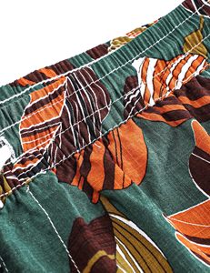 Men Resort <b>Shorts</b> Tropical Print Elastic Waist Drawstring Beach Summer Casual Holiday Colorful Lightweight top mens summer beach - Product Image 4