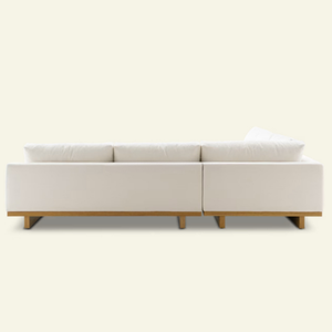 Ensemble de canapé sectionnel en forme de L moderne avec structure en bois et revêtement en tissu pour salon - Product Image 6