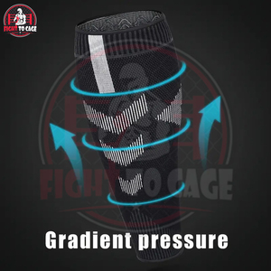 Manchon de compression pour mollets pour hommes et femmes, noir, en tissu tricoté respirant, design sans pieds pour le sport et le fitness - Product Image 6