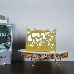 Porte-serviettes en métal découpé au laser avec calligraphie islamique – Vaisselle élégante pour Ramadan et Aïd Moubarak, idéal pour la maison, les restaurants et l'iftar - Product Image 5