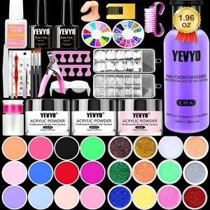 Kit Unghie Acriliche per Principianti - 24 Colori, 200 Pezzi, Ogni Polvere da 2oz - Set Polvere per Immersione - Product Image 1