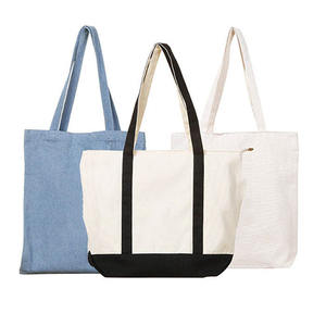 Bolsa de Compras Casual con Estampado, Plegable, Reutilizable, de Lona Negra, con Asa Larga, para Estudiantes, Deportiva - Product Image 3