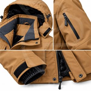 Veste de ski et de neige unisexe à capuche chauffante et imperméable, personnalisable OEM, pour l'hiver 2026, vêtements de sport en gros, marque privée, directement de l'usine - Product Image 4