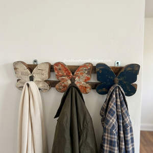 Wholesale DIVADI Handmade Rustic Antique Vintage Style 3 <b>Hooks</b> Eco-Friendly Durable Multifunction Hanging Coat <b>Key</b> Holder Wood - Product Image 4