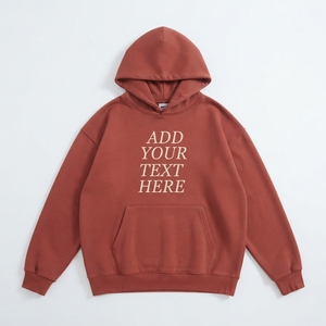 Sudadera con Capucha Blanca para Hombre de Primera Calidad, Tejido de Felpa de Algodón, Antiarrugas, con Logotipo Estampado en las Mangas, Corte Regular, para Invierno - Product Image 5