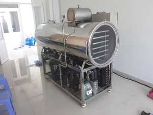 Machine de lyophilisation commerciale automatique en acier inoxydable WHFD-100, contrôlée par PLC, longue durée de vie pour la transformation alimentaire - Product Image 2