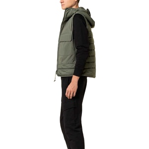 Chaleco acolchado sin mangas de invierno de alta calidad para hombre, abrigo OEM con capucha y logotipo personalizado para exteriores, chaleco para exteriores de estilo moderno - Product Image 3