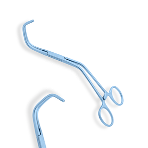 Lambert-kay – pince Aorta coudée DeBakey mâchoires Atraumatic tiges coudées en titane, 8 pouces (20cm) - Product Image 1