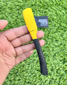 Navaja de Afeitar Recta Amarilla Personalizada, No Plegable, de Una Sola Hoja, de Acero Inoxidable de Alta Calidad para Afeitado en Húmedo para Hombres - Product Image 4