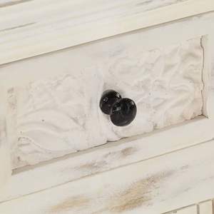 Aparador Mediano en Blanco, Madera de Mango Sólida y Madera de Ingeniería, Mueble Duradero y Elegante - Product Image 5