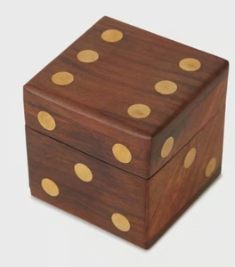 Wooden <b>Dice</b> <b>Set</b> Embossed Game <b>Dice</b> with Storage Box Durable Multi Color for Board Games Tabletop Play - Product Image 3