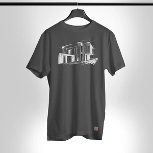Men's Regular Fit 100% Cotton <b>T</b>-<b>Shirt</b> Front Logo O-Neck Casual Solid Jersey Knit <b>Silk</b> Screen Printed Breathable Quick Dry - Product Image 2