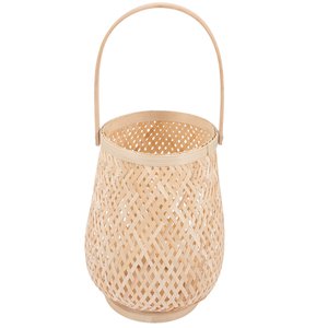 Lanterne à bougie vintage en bambou pour mariage, centre de table d'anniversaire de Pâques et décor d'événement tissé à la main au Vietnam - Product Image 1