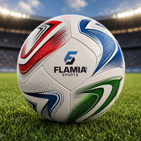 Ballon de football Flamia Sports 2026 USA-Canada-Mexique Taille 5 Standard Compétition en Cuir Vente en Gros