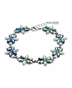 Bracciale in argento con fiore e cristalli AB |   2028 - Product Image 1