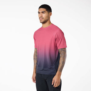 T-shirt à manches courtes gris surdimensionné pour homme, col rond, couleur unie, jersey décontracté en coton - Product Image 2