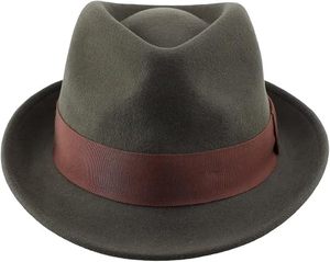 Black Wool Felt Fedora Hat Ribbon Band Adjustable Wide Brim Unisex Classic Style for Party Outdoor Travel - Product Image 2