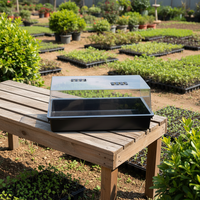 Kit de Propagation de Semences de Jardin, Plateau de Semis avec Dôme et Base 58,5 x 38,2 x 23 cm