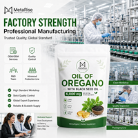 Capsules de gel mou de Regano et d'huile de nigelle, bienfaits antioxydants, usage adulte, suppléments à base de plantes en vrac, approvisionnement direct usine