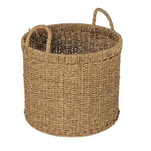 Cesta Redonda de Seagrass con Asas, Cesta de Almacenamiento Hecha a Mano, Ecológica, Venta al Por Mayor, Hecha en Vietnam - Product Image 1