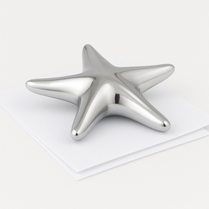 Prensapapeles de Metal Personalizado en Forma de Cubo Triangular Piramidal 3D, Bañado en Oro, con Técnica de Fundición e Impresión en Serigrafía - Product Image 3