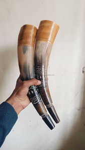 Corne de soufflage de boeuf écologique faite à la main découpant l'artisanat naturel poli de style animal élégant - Product Image 4