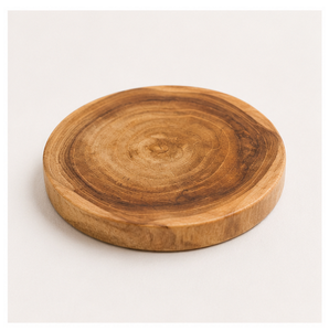 Handcrafted <b>Rustic</b> Olive Wood Coaster <b>Set</b> Of 6 With Holder Eco-Friendly Heat Resistant Wooden Drink Mats For Home & Hotel Mats - Product Image 2