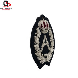 Badges brodés à la main Zari, détails élégants de broderie au fil, design décoratif et tendance pour accessoires vestimentaires - Product Image 3