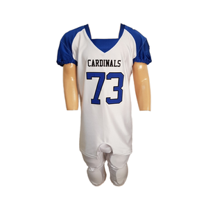 Customizable American <b>Football</b> Uniforms Breathable Plus <b>Size</b> Summer Wear with Short Sleeves - Product Image 1
