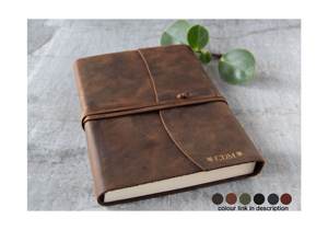 Funda de Cuero Genuino Duradera y de Lujo para Cuaderno/Diario, con Protección y Recargable, para Viajes y Trabajo NBC-0009 - Product Image 2