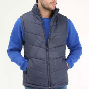 Chaleco Acolchado para Hombre al por Mayor, de Alta Calidad y Bajo Precio, Diseño Único, Color Sólido - Product Image 5