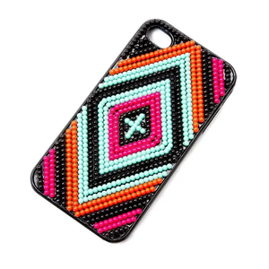 เคสโทรศัพท์ลายดอกทิวลิปประดับลูกปัดสำหรับโทรศัพท์ สีชมพู สีขาว สไตล์หวานสไตล์ฤดูใบไม้ผลิ - Product Image 3
