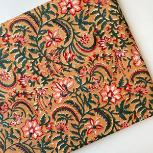 Tela de Algodón Ligera con Estampados Florales, de Secado Rápido, Ideal para Confección de Vestidos Infantiles y Ropa de Protección Solar - Product Image 1