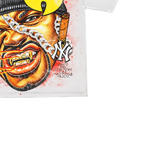 <b>Men's</b> <b>White</b> Short Sleeve T-Shirt With Character Print Street Style O-Neck Regular Fit Screen Printed Cotton Jersey - Product Image 4