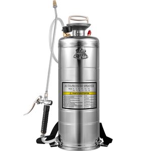 Electric 3.5Gal Stainless Steel <b>Sprayer</b> with 20\" Wand Handle and 3FT Reinforced Hose Hand Pump <b>Sprayer</b> with Pressure Gauge - Product Image 6