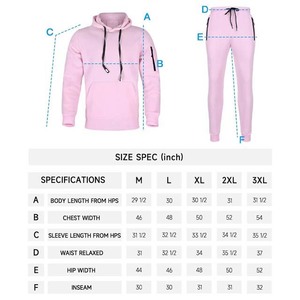 Conjunto Deportivo para Hombre, 2 Piezas, Sudadera con Capucha, Traje Deportivo Informal para Correr, Conjunto de Sudadera de Manga Larga, 2026 - Product Image 6
