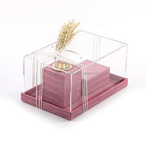 Quemador de incienso de cuero de regalo de Ramadán y Eid, quemador de incienso árabe de madera con cubierta acrílica, Kefaf Mubkhar de India - Product Image 3