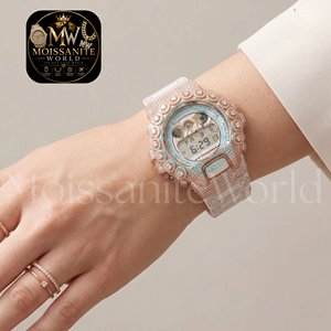 Luxury Iced Moissanite <b>Mens</b> <b>Watch</b> Case Bezel Sparkling Crystal Handmade Dailywear Fashion Gift <b>For</b> Her <b>Watch</b> <b>For</b> Weddings - Product Image 2