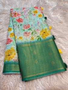 Sari en soie pour occasions spéciales, bordure jacquard, pallu assorti, chemisier assorti, style moderne, toutes saisons, séchage rapide, coupe classique, Saurya Life - Product Image 4