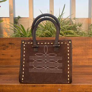 Haute qualité botte point daim cuir Mini sacs fourre-tout sac à main de luxe en cuir véritable élégant sac à bandoulière pour les femmes à la mode - Product Image 3