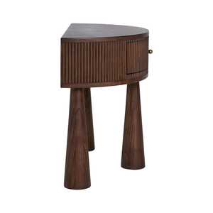 โต๊ะข้างเตียงไม้เนื้อแข็งทันสมัยพร้อมลิ้นชักสำหรับเก็บของในห้องนอน - Product Image 4