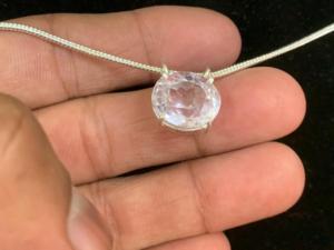 Amethyst Quartz Round Cut Gemstone German <b>Silver</b> Bezel Handmade <b>Chain</b> Necklace For Women Jewelry Super Quality - Product Image 3