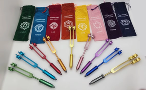 Ensemble de diapasons de haute qualité, accordés professionnellement, 0,25 Hz, ensemble premium de 9 chakras - Product Image 6