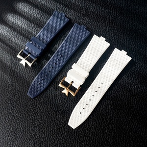 Correa de <span class=keywords><strong>Reloj</strong></span> Jettda Premium de Caucho FKM 24x7mm para <span class=keywords><strong>Vacheron</strong></span> <span class=keywords><strong>Constantin</strong></span> Oversea 4500v 5500v 7900v de Lujo - Product Image 1