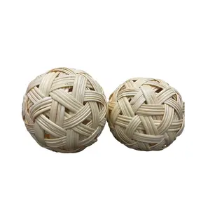 Handmade Style Home Decoration Wicker Rattan Balls Table Wedding Party Christmas Decorative item home wall hanging decorations