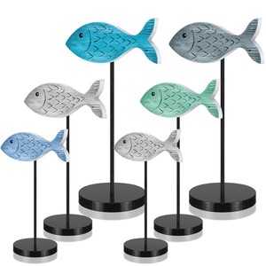 Escultura de Peces Koi de Madera de Bambú Hecha a Mano, Venta al por Mayor |   Artesano de Moradabad - Product Image 6