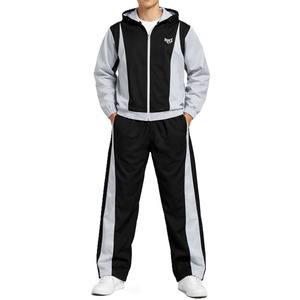 Customized Manufacturers Nylon Jacket and Nylon <b>Tracksuit</b> Pants Joggers 3m Reflective Windbreaker Sweatsuit <b>Tracksuit</b> for Men - Product Image 2